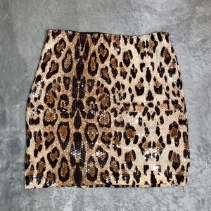 Leopard print Skirt